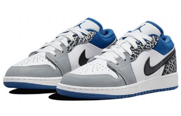 Nike Air Jordan 1 Low Tops Se Retro Basketbalové Boty Pro Muže Modré