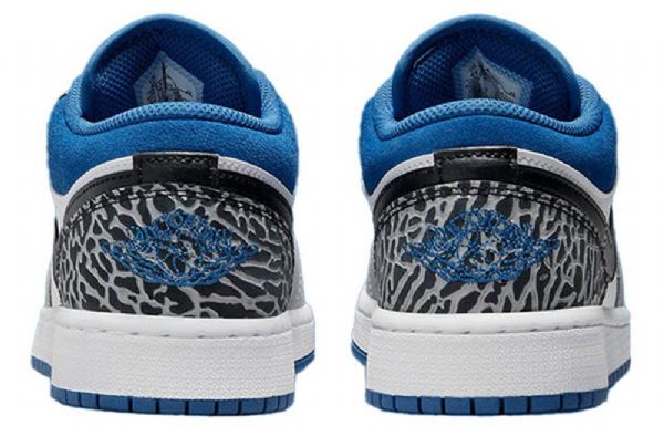 Nike Air Jordan 1 Low Tops Se Retro Basketbalové Boty Pro Muže Modré