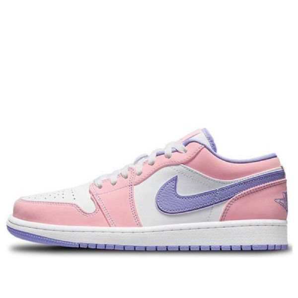Nike Air Jordan 1 Low Tops Se Retro Basketbalové Boty Pro Muže Růžově Fialová