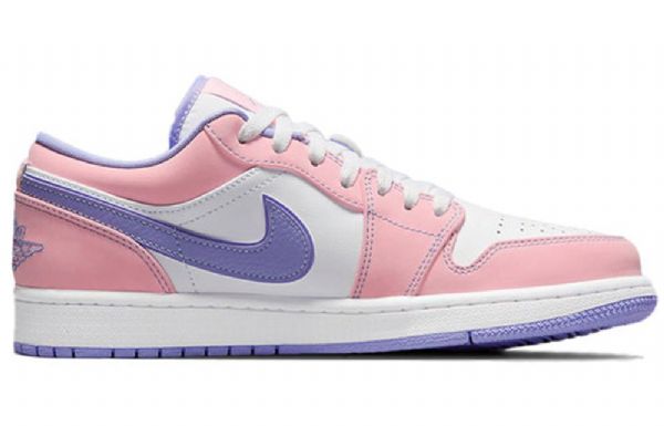 Nike Air Jordan 1 Low Tops Se Retro Basketbalové Boty Pro Muže Růžově Fialová