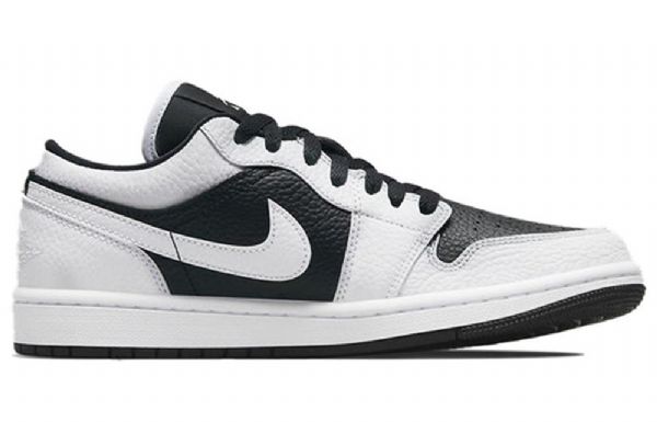 Nike Air Jordan 1 Low Tops Se Retro Basketbalové Boty Pro Ženy Černá Bílý