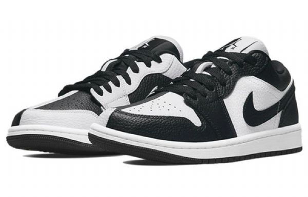 Nike Air Jordan 1 Low Tops Se Retro Basketbalové Boty Pro Ženy Černá Bílý