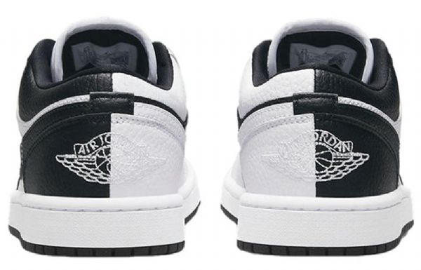 Nike Air Jordan 1 Low Tops Se Retro Basketbalové Boty Pro Ženy Černá Bílý