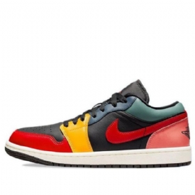 Nike Air Jordan 1 Low Tops Se Retro Basketbalové Boty Pro Ženy Černé