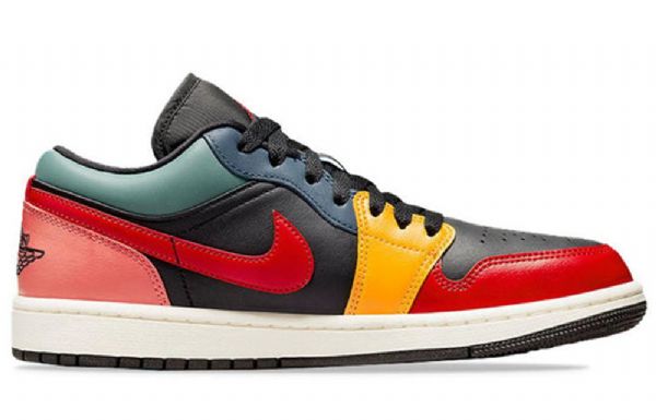 Nike Air Jordan 1 Low Tops Se Retro Basketbalové Boty Pro Ženy Černé