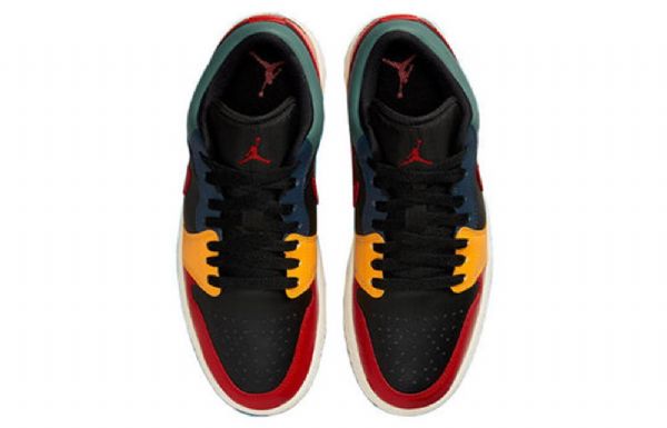 Nike Air Jordan 1 Low Tops Se Retro Basketbalové Boty Pro Ženy Černé