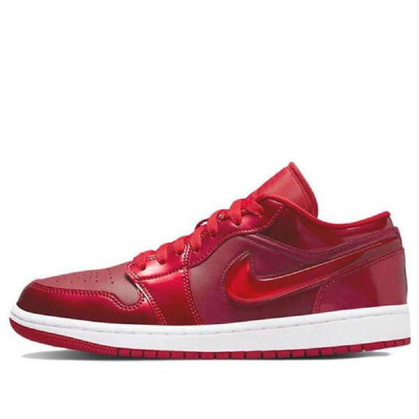 Nike Air Jordan 1 Low Tops Se Retro Basketbalové Boty Pro Ženy Červené