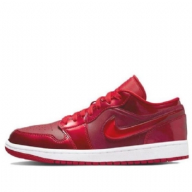 Nike Air Jordan 1 Low Tops Se Retro Basketbalové Boty Pro Ženy Červené