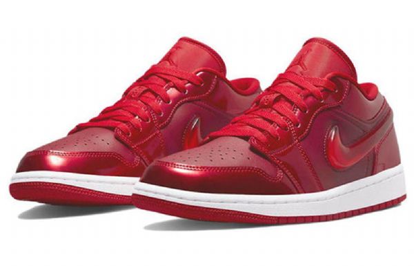 Nike Air Jordan 1 Low Tops Se Retro Basketbalové Boty Pro Ženy Červené