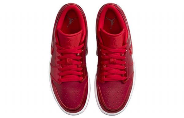Nike Air Jordan 1 Low Tops Se Retro Basketbalové Boty Pro Ženy Červené