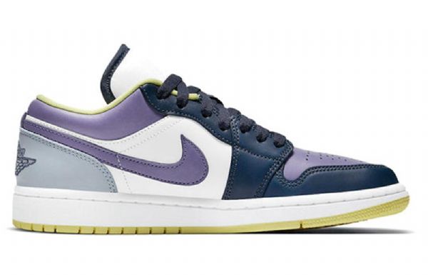 Nike Air Jordan 1 Low Tops Se Retro Basketbalové Boty Pro Ženy Fialové