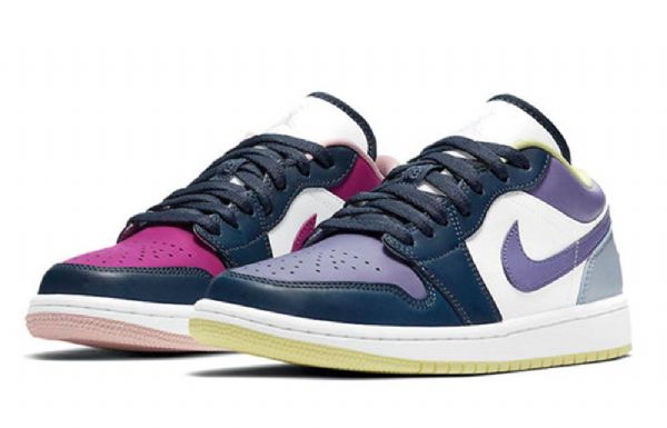 Nike Air Jordan 1 Low Tops Se Retro Basketbalové Boty Pro Ženy Fialové