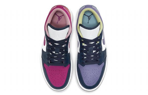 Nike Air Jordan 1 Low Tops Se Retro Basketbalové Boty Pro Ženy Fialové