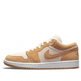 Nike Air Jordan 1 Low Tops Se Retro Basketbalové Boty Pro Ženy Hnědé