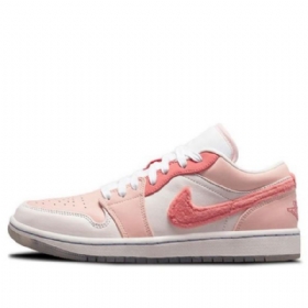 Nike Air Jordan 1 Low Tops Se Retro Basketbalové Boty Pro Ženy Růžové