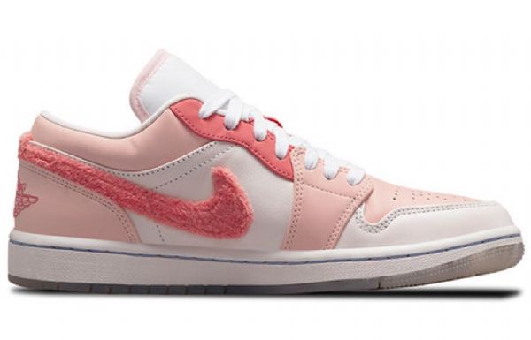 Nike Air Jordan 1 Low Tops Se Retro Basketbalové Boty Pro Ženy Růžové