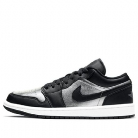 Nike Air Jordan 1 Low Tops Se Retro Basketbalové Boty Pro Ženy Stříbrné
