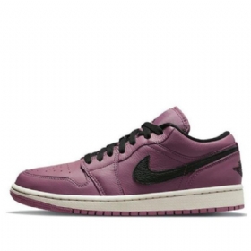 Nike Air Jordan 1 Low Tops Se Retro Basketbalové Boty Pro Ženy Světle Fialové