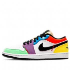 Nike Air Jordan 1 Low Tops Se Retro Basketbalové Boty Pro Ženy Vícebarevné
