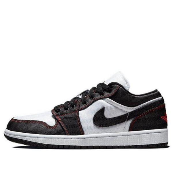 Nike Air Jordan 1 Low Tops Se Utility Retro Basketbalové Boty Pro Ženy Bílá Černá Červená