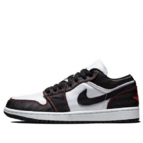 Nike Air Jordan 1 Low Tops Se Utility Retro Basketbalové Boty Pro Ženy Bílá Černá Červená
