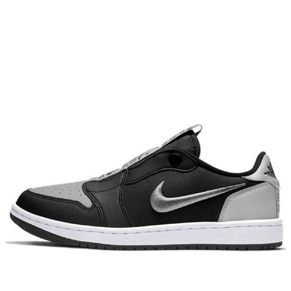 Nike Air Jordan 1 Low Tops Slip Retro Basketbalové Boty Pro Ženy Černá Šedá