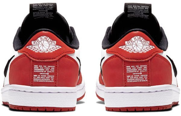 Nike Air Jordan 1 Low Tops Slip Retro Basketbalové Boty Pro Ženy Červenobílé