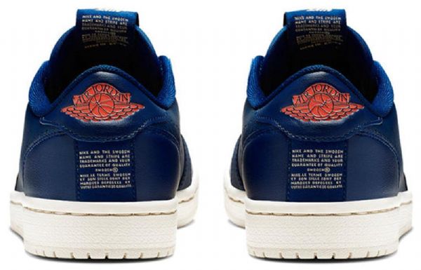 Nike Air Jordan 1 Low Tops Slip Retro Basketbalové Boty Pro Ženy Modré