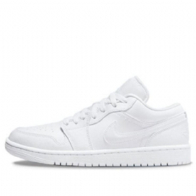 Nike Air Jordan 1 Low Tops Triple Retro Basketbalové Boty Pro Ženy Bílé