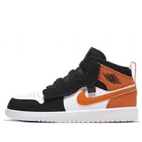 Nike Air Jordan 1 Mid Tops Alt (ps) Bp Tenisky Pro Muže Černá Oranžový