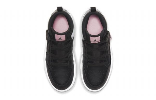 Nike Air Jordan 1 Mid Tops Alt Ps Retro Basketbalové Boty Pro Děti Černá Bílý