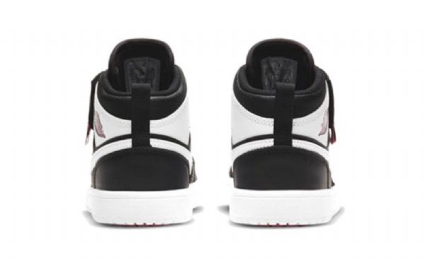 Nike Air Jordan 1 Mid Tops Alt Ps Retro Basketbalové Boty Pro Děti Černá Bílý