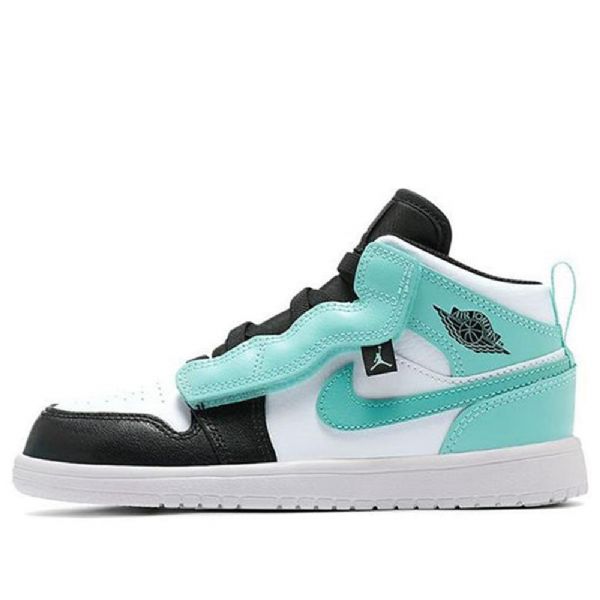 Nike Air Jordan 1 Mid Tops Alt Ps Retro Basketbalové Boty Pro Muže Černá Tyrkysová