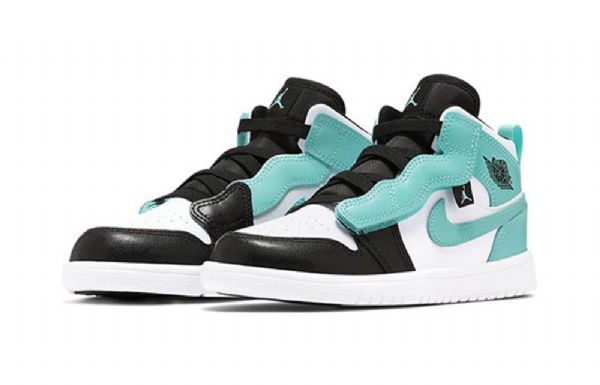 Nike Air Jordan 1 Mid Tops Alt Ps Retro Basketbalové Boty Pro Muže Černá Tyrkysová