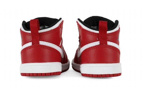 Nike Air Jordan 1 Mid Tops Bt Retro Basketbalové Boty Pro Děti Červené