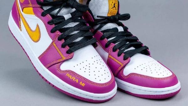 Nike Air Jordan 1 Mid Tops Dia De Muertos (day Of The Dead) Boty Pro Muže Nachový Bílý