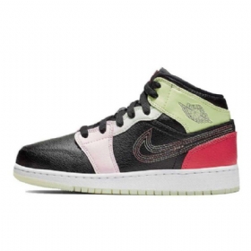 Nike Air Jordan 1 Mid Tops Glow V Botách Gs Pro Muže Vícebarevné
