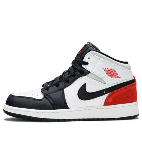 Nike Air Jordan 1 Mid Tops Gs Retro Basketbalové Boty Pro Muže Červený Mint
