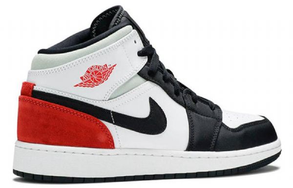 Nike Air Jordan 1 Mid Tops Gs Retro Basketbalové Boty Pro Muže Červený Mint