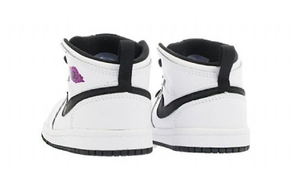 Nike Air Jordan 1 Mid Tops Gt Retro Basketbalové Boty Pro Děti Bílé Fuchsiové