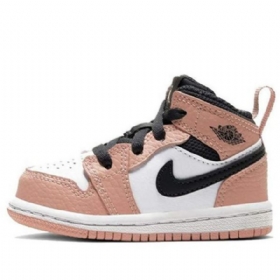 Nike Air Jordan 1 Mid Tops Gt Retro Basketbalové Boty Pro Děti Růžové