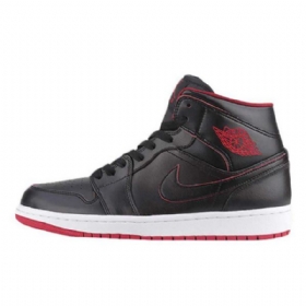 Nike Air Jordan 1 Mid Tops Lance Mountain Široké Pánské Boty Černé
