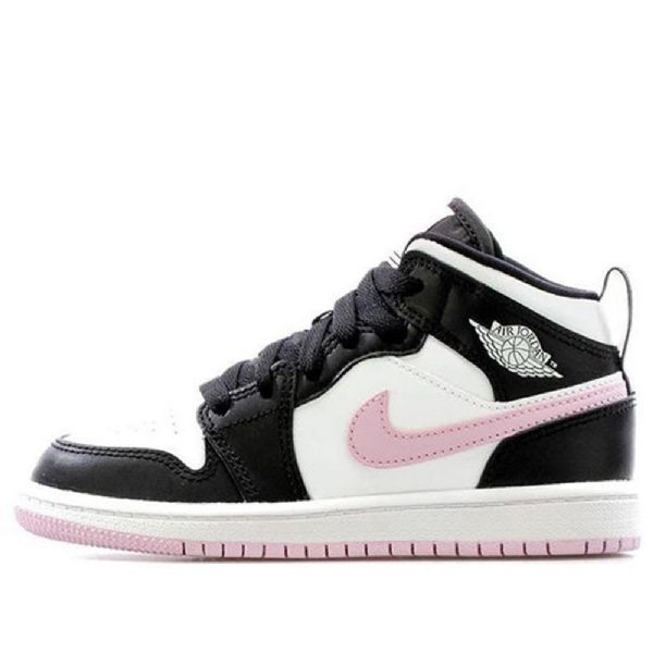 Nike Air Jordan 1 Mid Tops Ps Retro Basketbalové Boty Pro Muže Bílá Světle Růžová