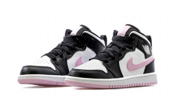Nike Air Jordan 1 Mid Tops Ps Retro Basketbalové Boty Pro Muže Bílá Světle Růžová