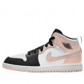 Nike Air Jordan 1 Mid Tops Ps Retro Basketbalové Boty Pro Muže Černá Coral