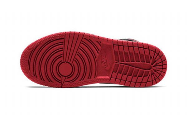 Nike Air Jordan 1 Mid Tops Ps Retro Basketbalové Boty Pro Muže Černo Červená