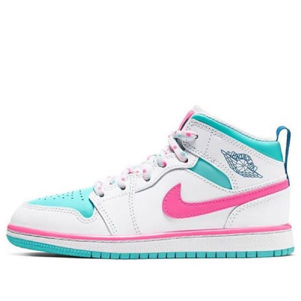 Nike Air Jordan 1 Mid Tops Ps Retro Basketbalové Boty Pro Muže Růžové