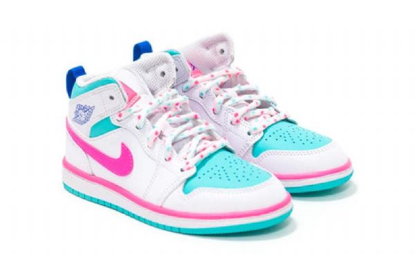 Nike Air Jordan 1 Mid Tops Ps Retro Basketbalové Boty Pro Muže Růžové