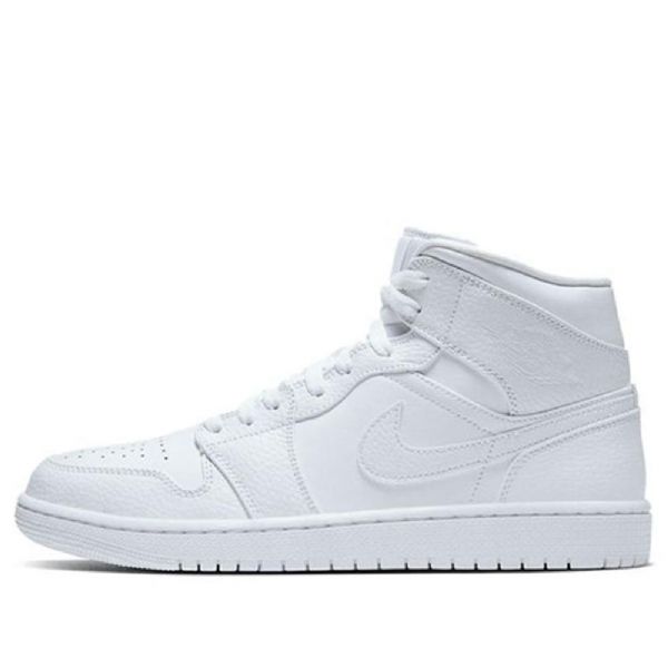 Nike Air Jordan 1 Mid Tops Retro Basketbalové Boty Pro Muže Bílé