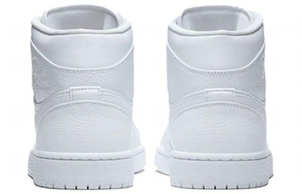 Nike Air Jordan 1 Mid Tops Retro Basketbalové Boty Pro Muže Bílé
